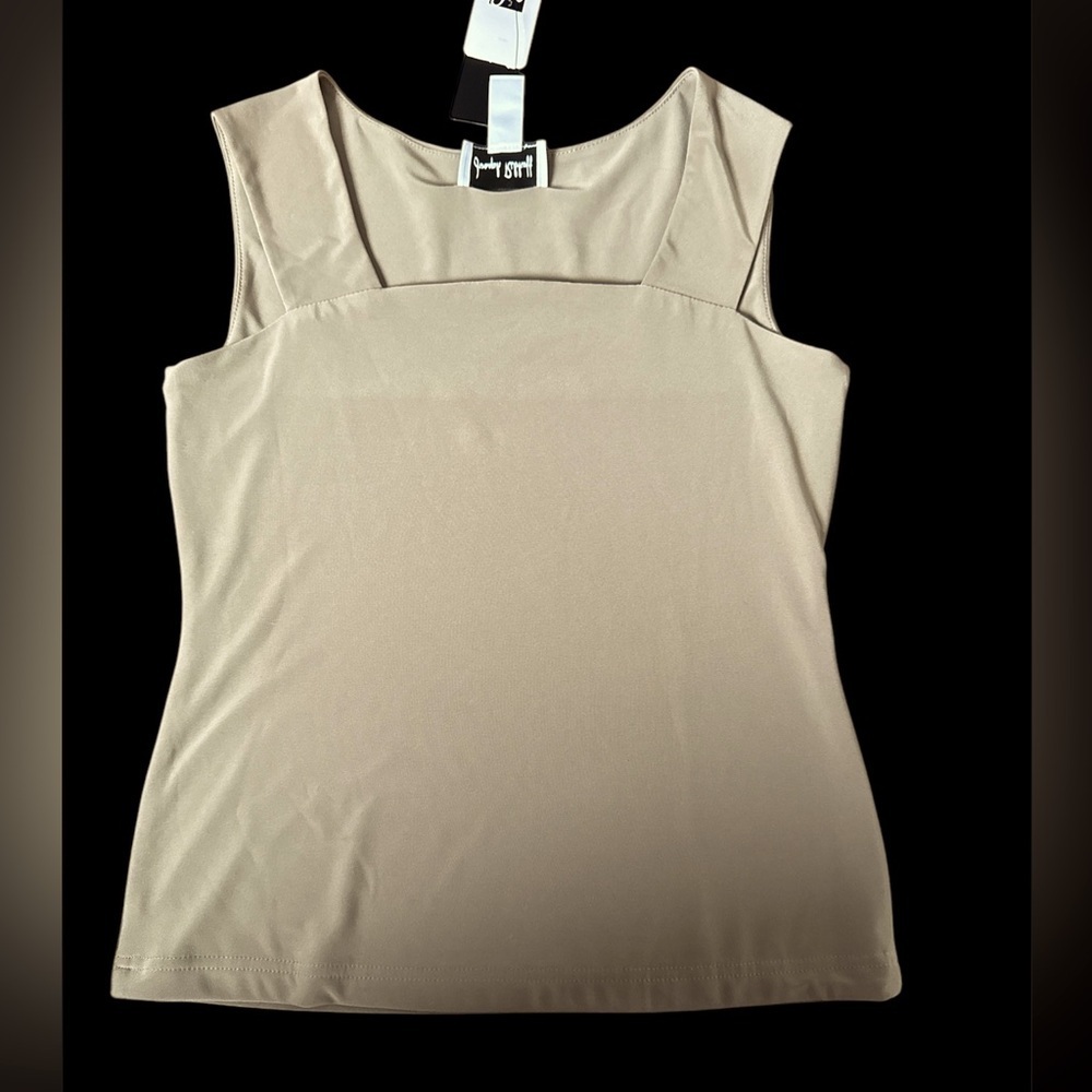 NWT- Joseph Ribkoff- Elegant Java Square Neck Camisole Top - Picture 4 of 4